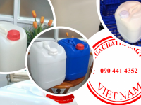 Can Nhựa 20 Lít dày Đựng Axit Sulfuric mạnh chống ăn mòn tuyệt đối.