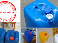 Can Nhựa 20 Lít dày Đựng Axit Sulfuric mạnh chống ăn mòn tuyệt đối.