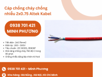 Cáp điện chống cháy chống nhiễu 2x0.75 Altek Kabel sẵn kho Đà Nẵng, Hà Nội, Hồ Chí Minh
