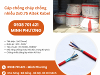 Cáp điện chống cháy chống nhiễu 2x0.75 Altek Kabel sẵn kho Đà Nẵng, Hà Nội, Hồ Chí Minh