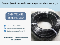 Ống ruột gà lõi thép bọc nhựa Pvc ống phi 2 1/2 có sẵn Đà Nẵng, Hà Nội, Hồ Chí Minh
