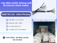 Cáp điều khiển không lưới 3x1.0mm2 Altek Kabel Phú Yên, Thanh Hóa, Gia Lai