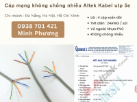 Cáp mạng không chống nhiễu Altek Kabel utp 5e Khánh Hòa – Bình Định – Gia Lai