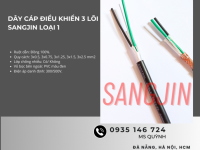 Cáp sangjing 3x0.5, 3x0.75, 3x1.25, 3x1.5, 3x2.5 Sài Gòn