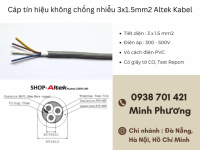 Cáp tín hiệu không chống nhiễu 3x1.5mm2 Altek Kabel chính hãng – giá tốt Đà Nẵng