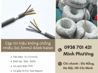 Cáp tín hiệu không chống nhiễu 3x1.5mm2 Altek Kabel chính hãng – giá tốt Đà Nẵng