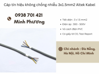 Cáp tín hiệu không chống nhiễu 3x1.5mm2 Altek Kabel chính hãng – giá tốt Đà Nẵng