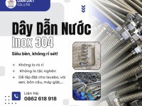 Dây Dẫn Nước Inox 304 – Giải Pháp Cấp Nước An Toàn, Bền Bỉ Cho Mọi Công Trình