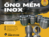 ống mềm inox chịu nhiệt, ống mềm dẫn hơi nóng, ống mềm công nghiệp chịu nhiệt.
