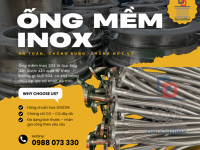 ống mềm inox chịu nhiệt, ống mềm dẫn hơi nóng, ống mềm công nghiệp chịu nhiệt.