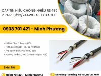 Cáp tín hiệu chống nhiễu RS485 2 pair 18/22/24awg Altek Kabel Đà Nẵng, Huế, Phú Yên 