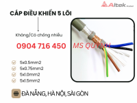 Cáp điều khiển thang máy 5x0.5, 5x0.75, 5x1.0 Altek Kabel