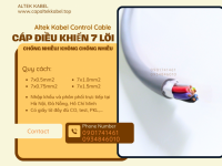 Cáp điều khiển 7x0.5, 7x0.75, 7x1.0, 7x1.5 Đà Nẵng, Hà Nội, HCM