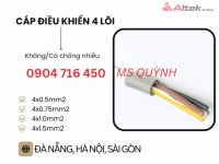 Cáp 4 core Altek Kabel 4x0.5, 4x-.75, 4x1.0,4x1.5 Đà Nẵng, Hà Nội, Lao Bảo, Thái Bình, Nam Định