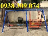 Xích đu sắt mầm non, xích đu trẻ em ngoài trời giá rẻ