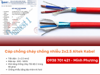 Cáp chống cháy chống nhiễu 2x2.5mm2 chính hãng Quảng Ngãi, Bình Định, Phú Yên