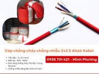 Cáp chống cháy chống nhiễu 2x2.5mm2 chính hãng Quảng Ngãi, Bình Định, Phú Yên