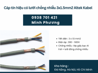 Cáp tín hiệu có lưới chống nhiễu 3x1.5mm2 chính hãng Altek Kabel hỗ trợ giao toàn quốc