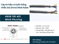Cáp tín hiệu có lưới chống nhiễu 3x1.5mm2 chính hãng Altek Kabel hỗ trợ giao toàn quốc