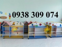 Kệ gỗ mầm non, kệ đồ chơi mầm non, tủ kệ gỗ mầm non