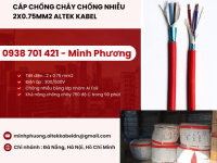 Dây cáp điện chống cháy chống nhiễu 2 lõi 0.75mm2 Đà Nẵng, Hà Nội, Hồ Chí Minh