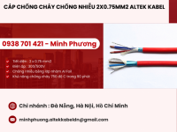 Dây cáp điện chống cháy chống nhiễu 2 lõi 0.75mm2 Đà Nẵng, Hà Nội, Hồ Chí Minh