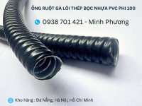 Ống ruột gà lõi thép bọc nhựa Pvc phi 100 sẵn kho Đà Nẵng, Hà Nội, Hồ Chí Minh