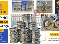 Khớp nối mềm bằng inox/ Khớp nối mềm chống rung/ Khớp chống rung máy bơm