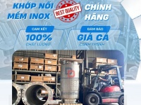 Khớp nối inox nối bích/ Khớp nối mềm inox công nghiệp/ Khớp nối mềm máy bơm