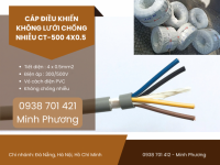Cáp điều khiển không lưới chống nhiễu CT-500 4x0.5 Huế, Quảng Nam, Khánh Hòa