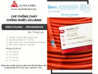 Cáp tín hiệu báo cháy 2x1.0 chống cháy chống nhiễu Altek Kabel
