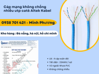 Cáp mạng không chống nhiễu utp cat6 Altek Kabel Gia Lai, Đắk Lắk, Lâm Đồng