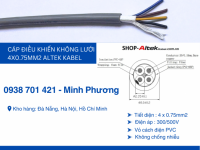 Dây cáp điện không lưới 4x0.75mm2 Altek Kabel Đắk Lắk, Đắk Nông, Lâm Đồng