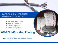 Dây cáp điện không lưới 4x0.75mm2 Altek Kabel Đắk Lắk, Đắk Nông, Lâm Đồng