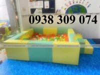 Khung nhà bóng trẻ em bọc simili, khung nhà bóng mềm trẻ em