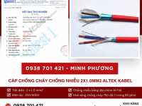 Cáp chống cháy chống nhiễu 2x1.0mm2 Altek Kabel hỗ trợ giao toàn quốc
