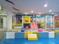 Khung nhà bóng mềm bọc da trẻ em, khung quây nhà banh hạt sứ trẻ em