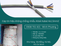 Cáp điều khiển không lưới chống nhiễu 4x1.5mm2 Altek Kabel  Phú Yên, Khánh Hòa, Ninh Thuận