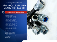 Ống ruột gà lõi thép bọc nhựa ⅜ Hà Nội, Đà Nẵng, HCM
