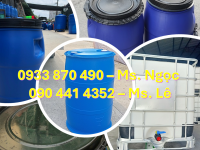 Vỏ thùng phuy nhựa 60 lít đựng dược phẩm, thùng phuy nhựa 120 lít đựng thuốc thảo mộc 