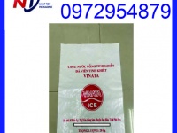 Bao PP dệt đựng nước đá tinh khiết, sản xuất bao PP đựng nước đá