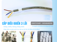 Cáp điều khiển 3x0.5, 3x0.75, 3x1.0, 3x1.5 Altek Kabel chính hãng giá xưởng