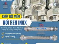 Khớp nối mềm bọc PJ chống cháy/khớp nối mềm rắc co ren/ khớp nối ren công nghiệp