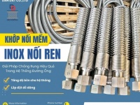 Khớp nối mềm bọc PJ chống cháy/khớp nối mềm rắc co ren/ khớp nối ren công nghiệp