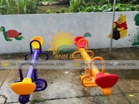 Bập bênh đòn 2 ghế nhập khẩu, bập bênh đòn lò xo 4 ghế