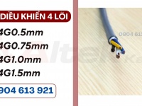 Cáp điều khiển RVV/RVVP 4x0.5-4x0.75-4x1.0-4x1.5 Altek Kabel 