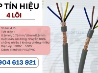 Cáp điều khiển RVV/RVVP 4x0.5-4x0.75-4x1.0-4x1.5 Altek Kabel 