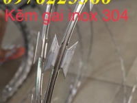 Dây kẽm gai inox 304 đường kính D30, D45, D50, D60, D80