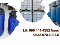 Vỏ thùng phi nhựa 220 lít nắp kín, thùng phuy nhựa đựng hóa chất nắp hở giá rẻ 