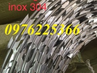 Dây thép gai inox 304 đường kính D30, D45, D50, D60, D80